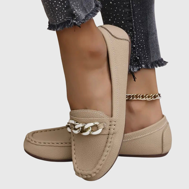 Drew | Women’s Textured Chain Summer Loafers