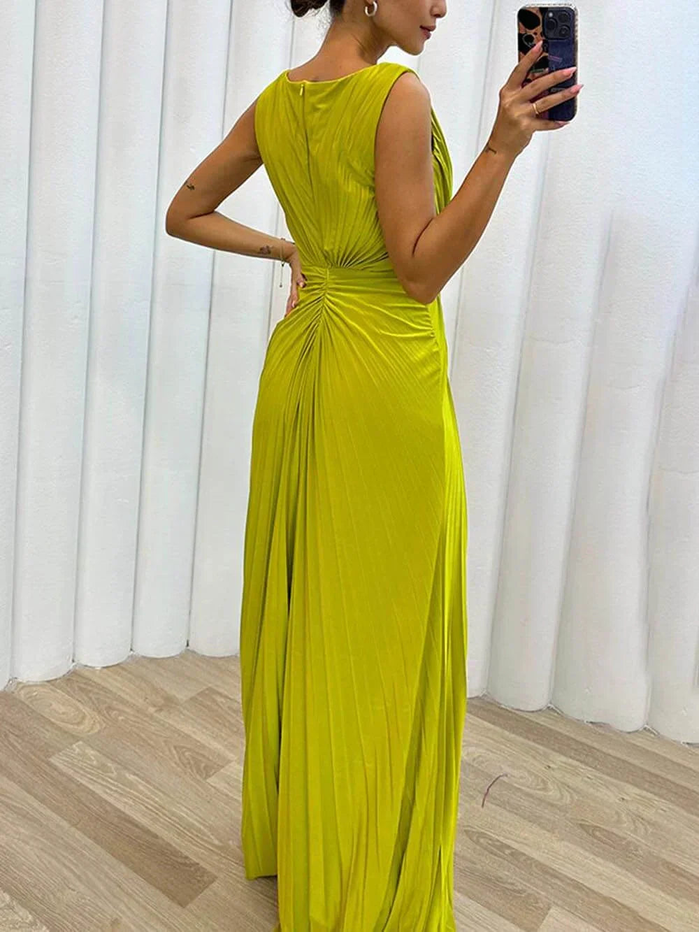 Audrey | Women’s Pleated Wedding Guest Dress