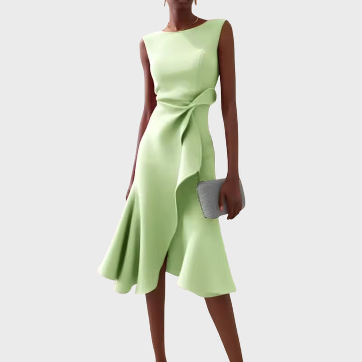 Emma | Women's Sleeveless Asymmetrical Midi Dress