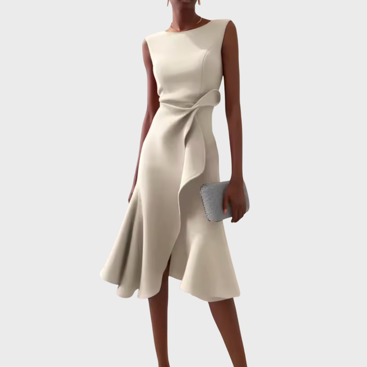 Emma | Women's Sleeveless Asymmetrical Midi Dress