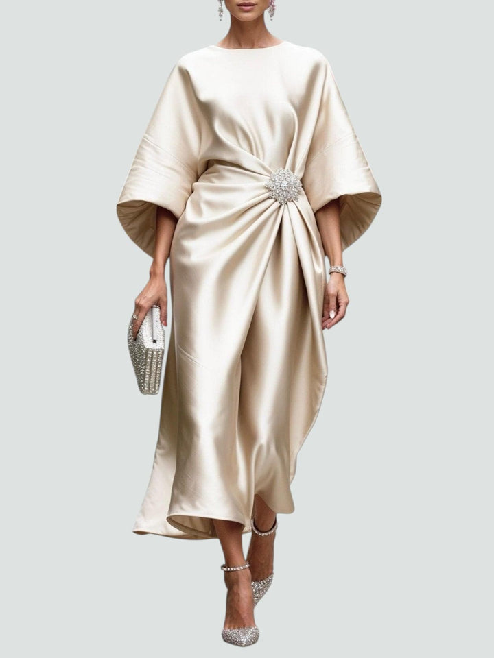Anna | Women’s Evening Satin Maxi Dress