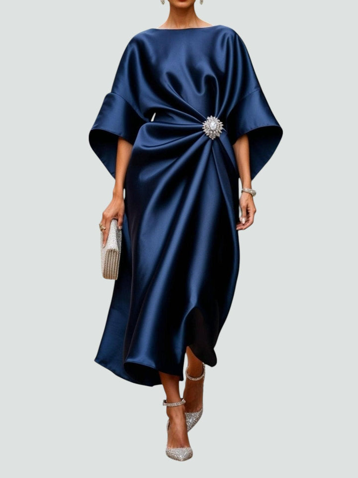 Anna | Women’s Evening Satin Maxi Dress