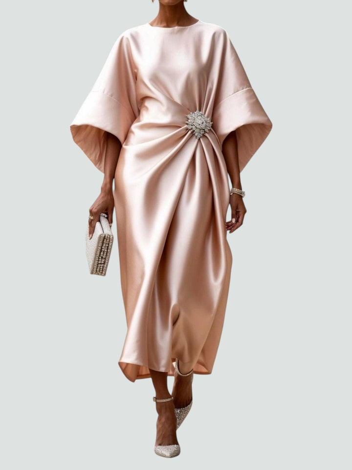 Anna | Women’s Evening Satin Maxi Dress