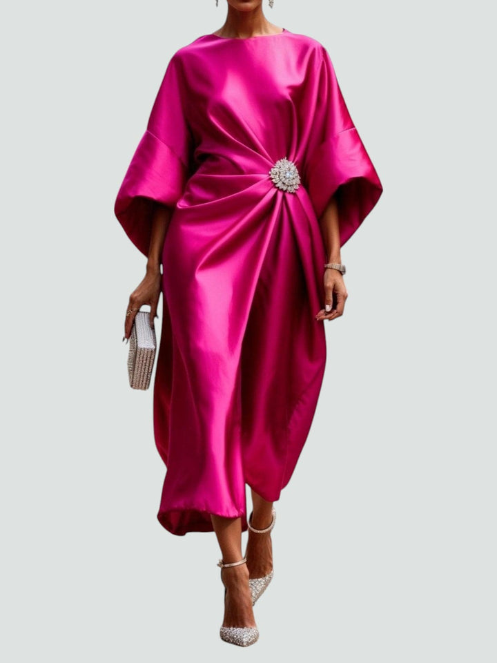 Anna | Women’s Evening Satin Maxi Dress