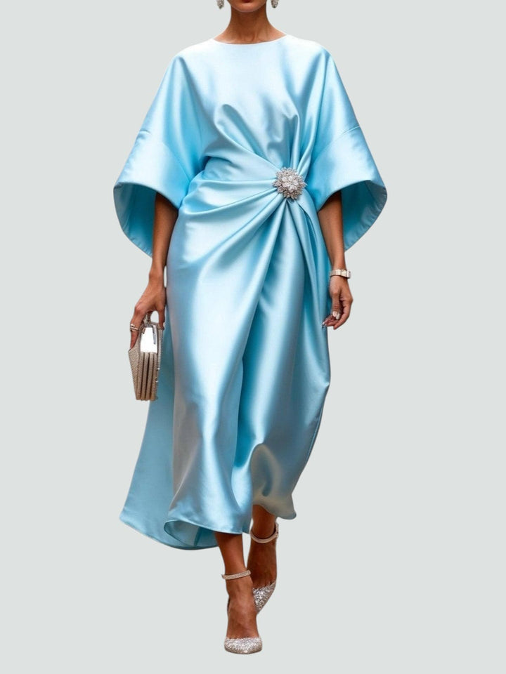 Anna | Women’s Evening Satin Maxi Dress
