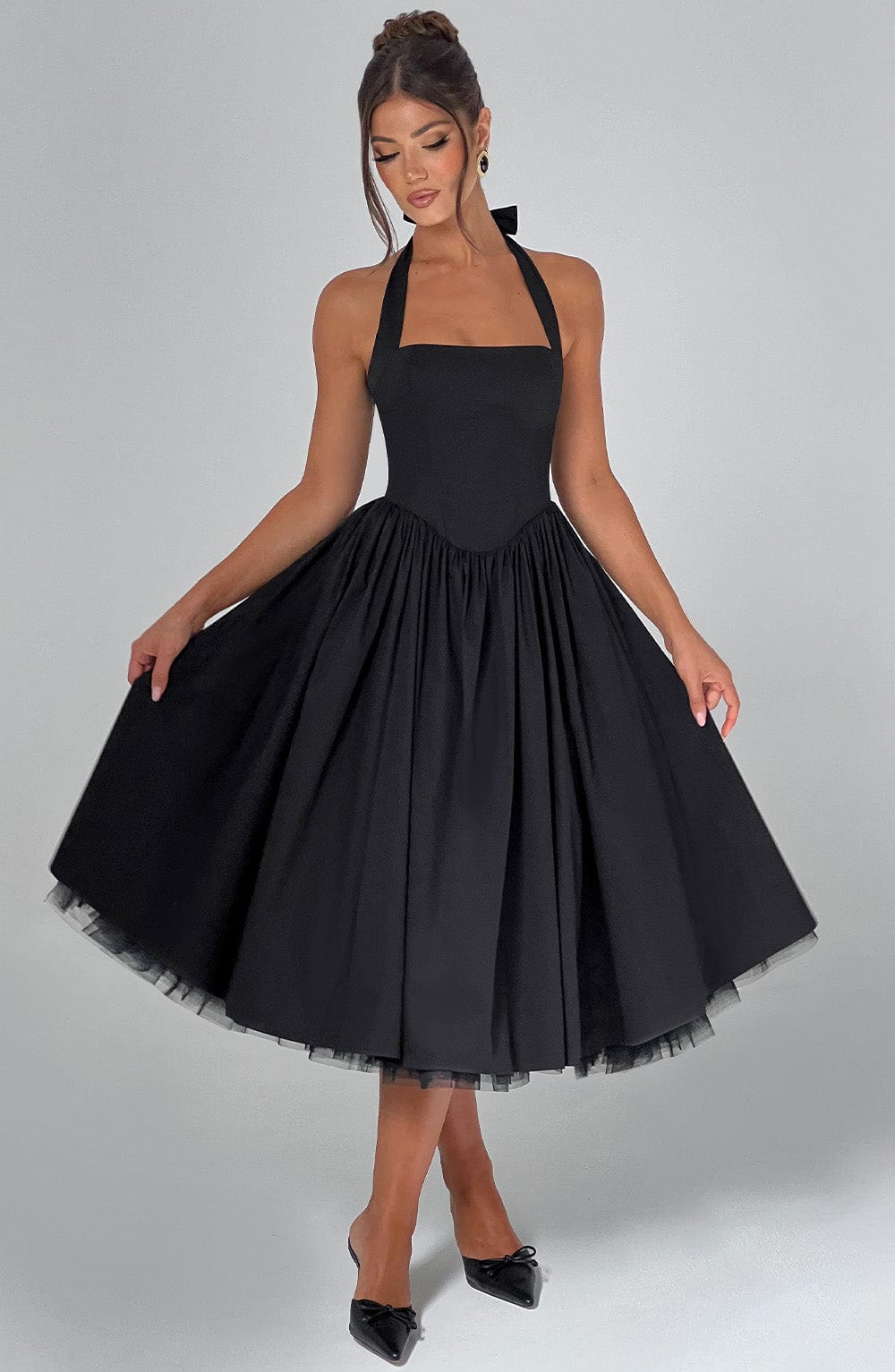 Sydney | Women's A-Line Midi Wedding Guest Dress