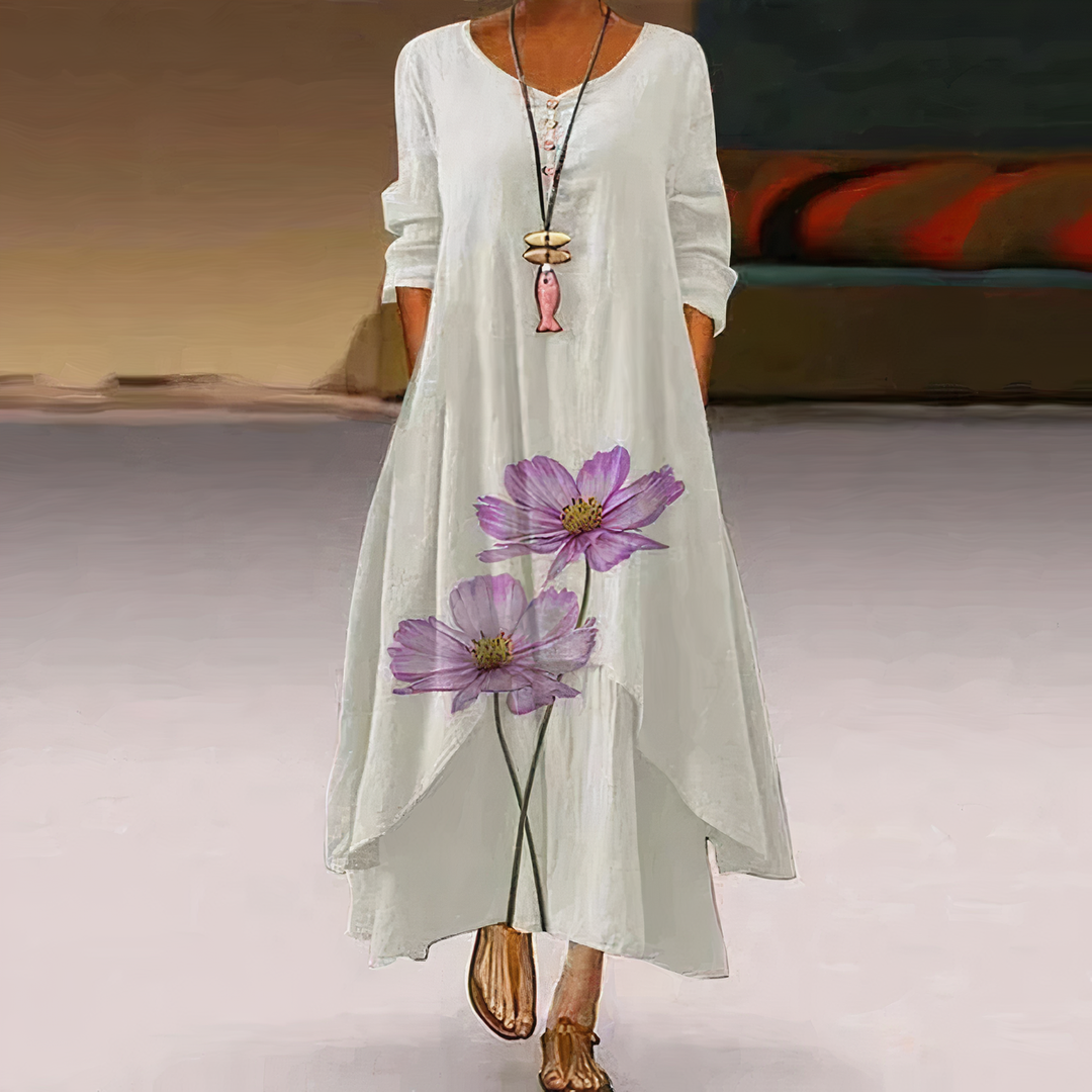 Grace | Women's Summer Floral Relaxed Fit Maxi Dress