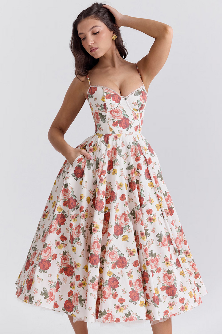 Leslie | Women’s Wedding Guest Midi Dress