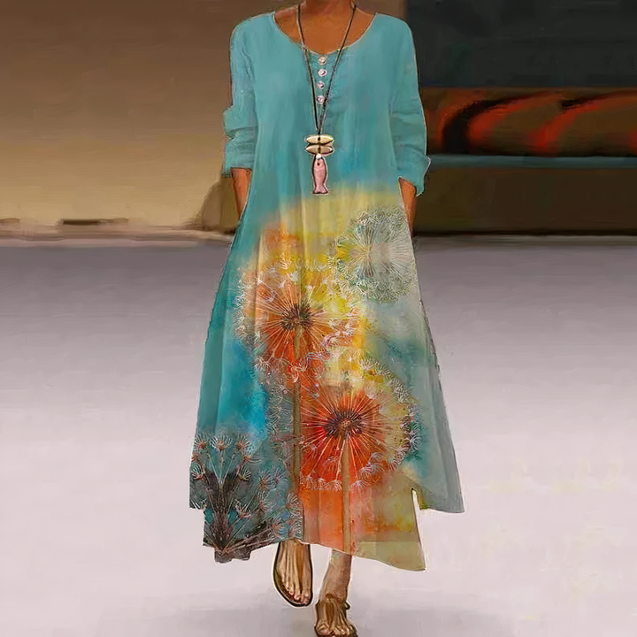 Grace | Women's Summer Floral Relaxed Fit Maxi Dress