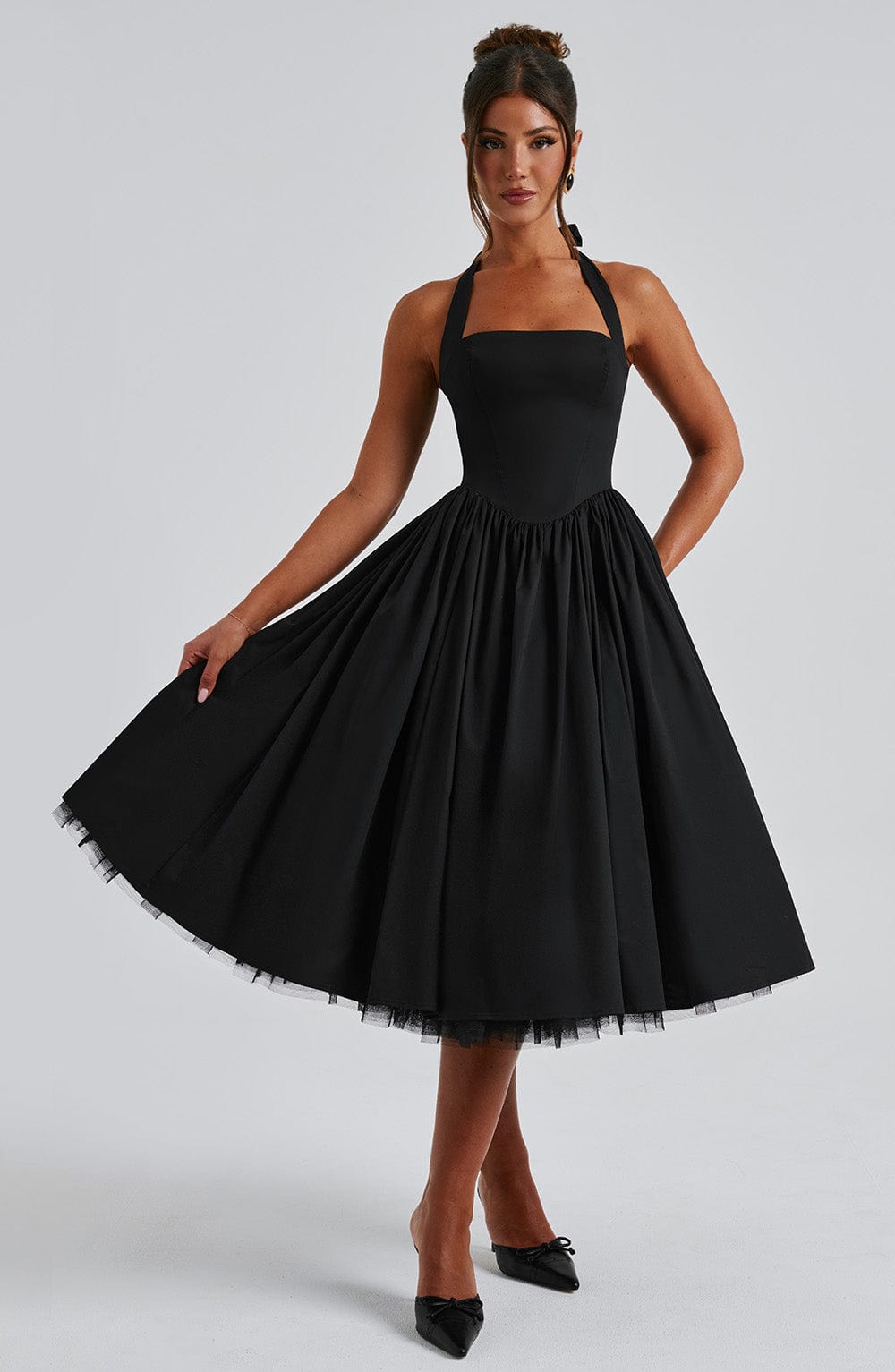 Sydney | Women's A-Line Midi Wedding Guest Dress