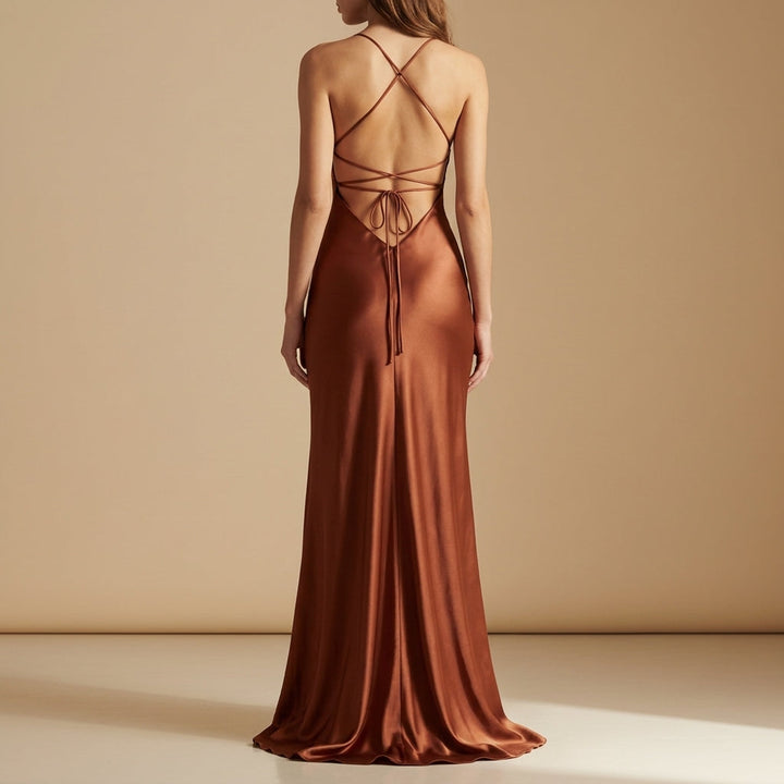 Novalee | Women’s Evening Satin Slip Dress