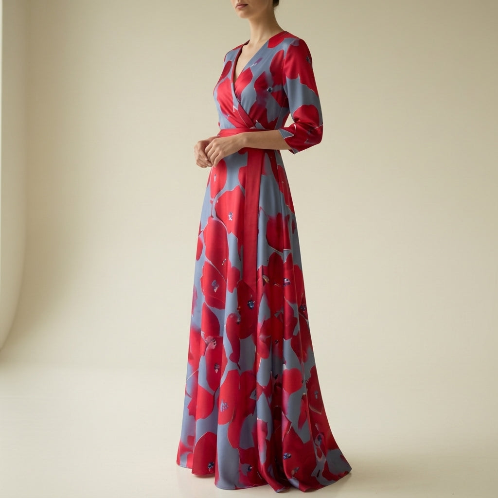 Honza | Women's Wrapped Floral Summer Dress