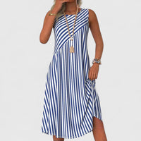 Ilana | Women's Elegant Striped Summer Dress