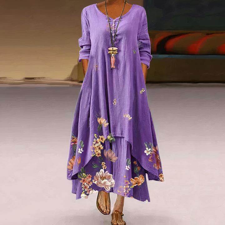 Grace | Women's Summer Floral Relaxed Fit Maxi Dress