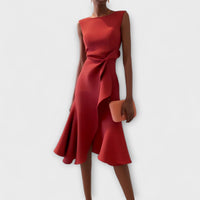 Emma | Women's Sleeveless Asymmetrical Midi Dress