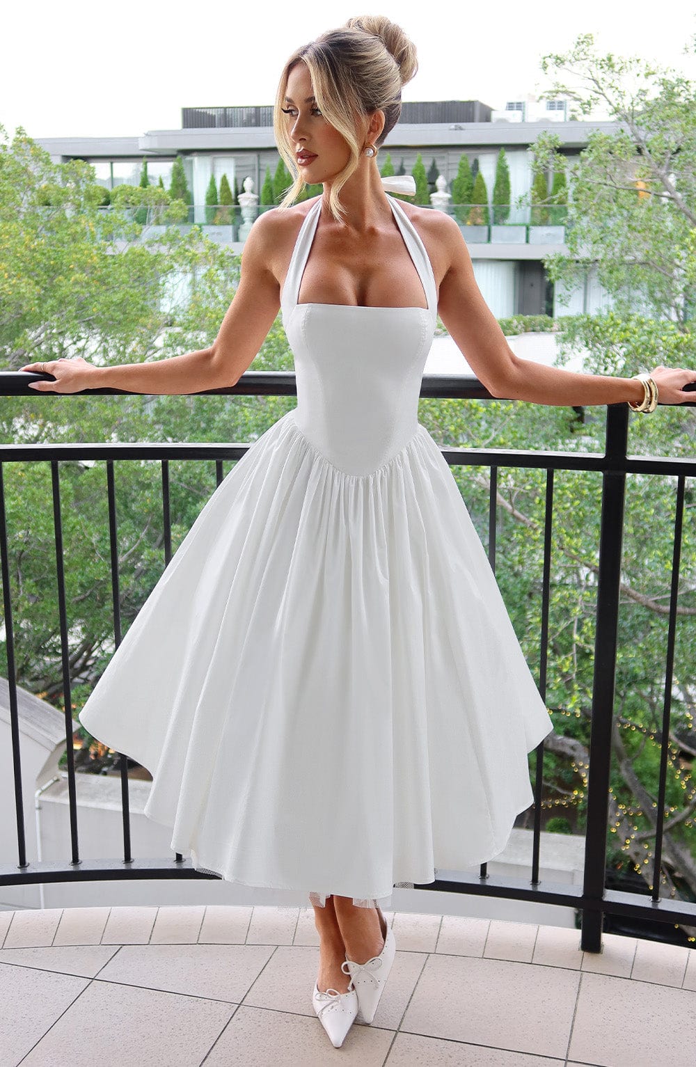 Sydney | Women's A-Line Midi Wedding Guest Dress