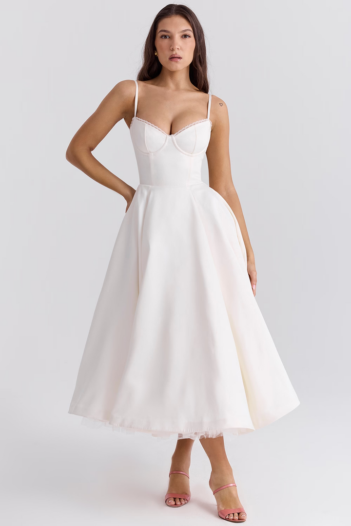 Leslie | Women’s Wedding Guest Midi Dress