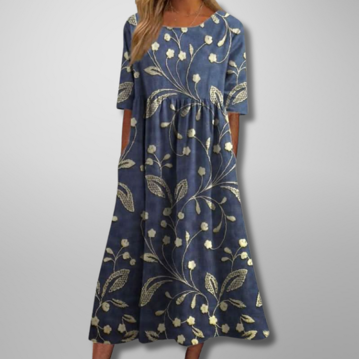 Ensley | Women’s Summer Floral Midi Dress