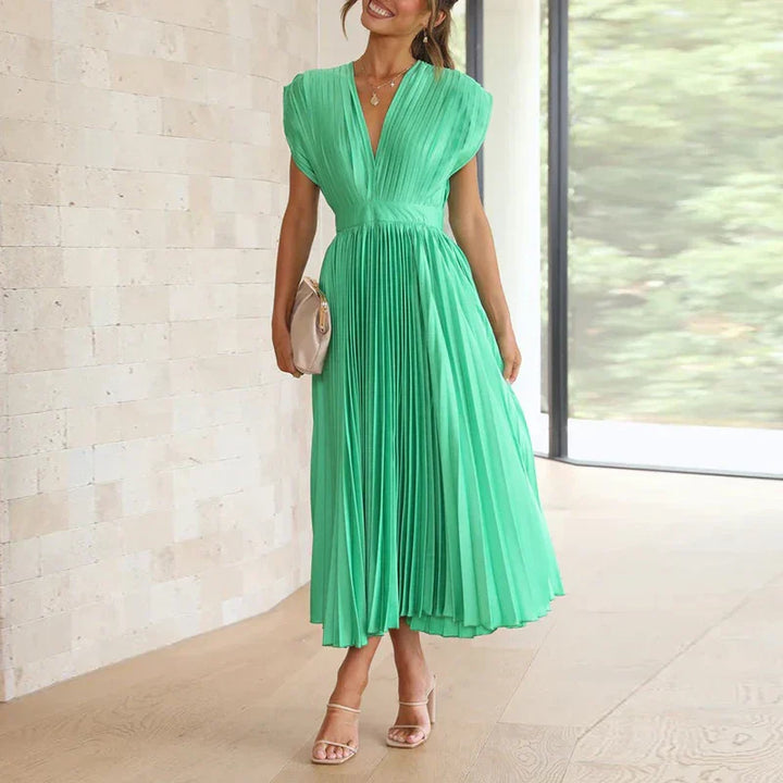 Melody | Women’s Elegant Pleated Maxi Dress