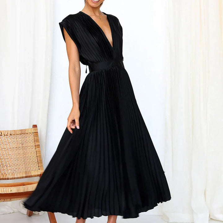 Melody | Women’s Elegant Pleated Maxi Dress