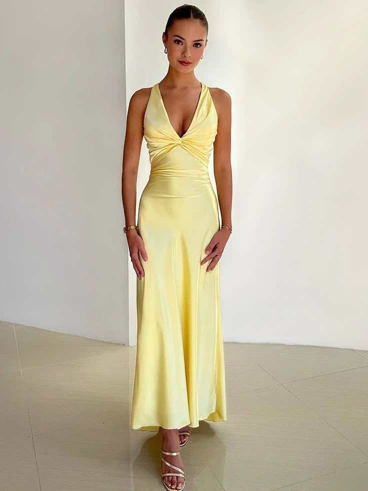 Fleur | Women's V-Neck Wedding Guest Dress