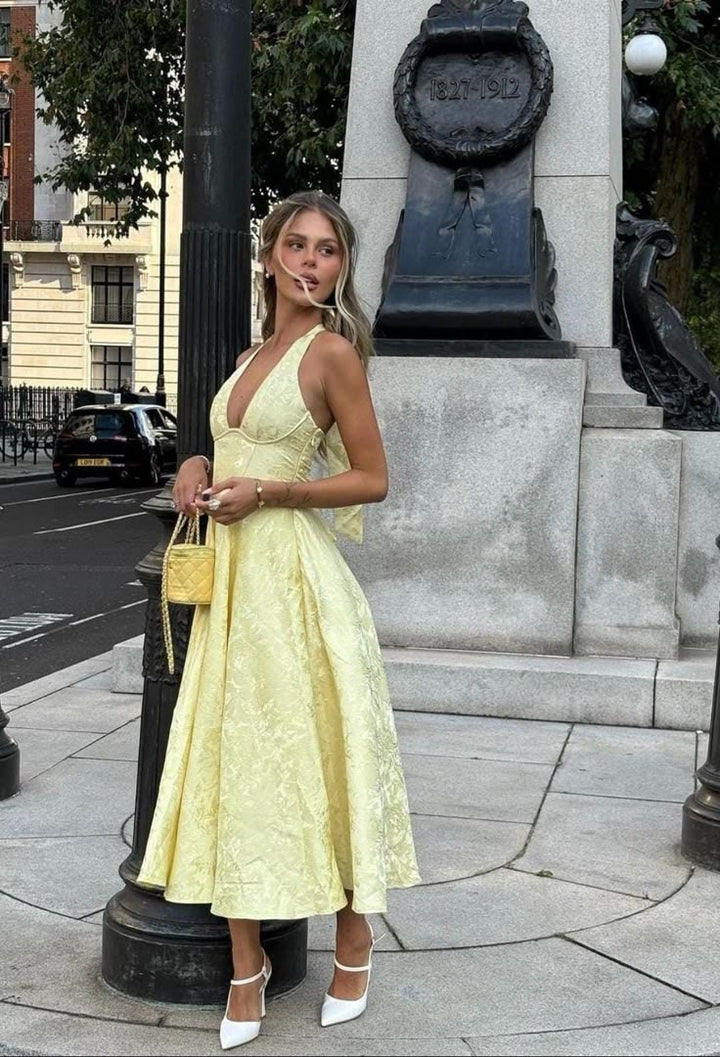 Rolly | Women’s Halterneck Wedding Guest Dress