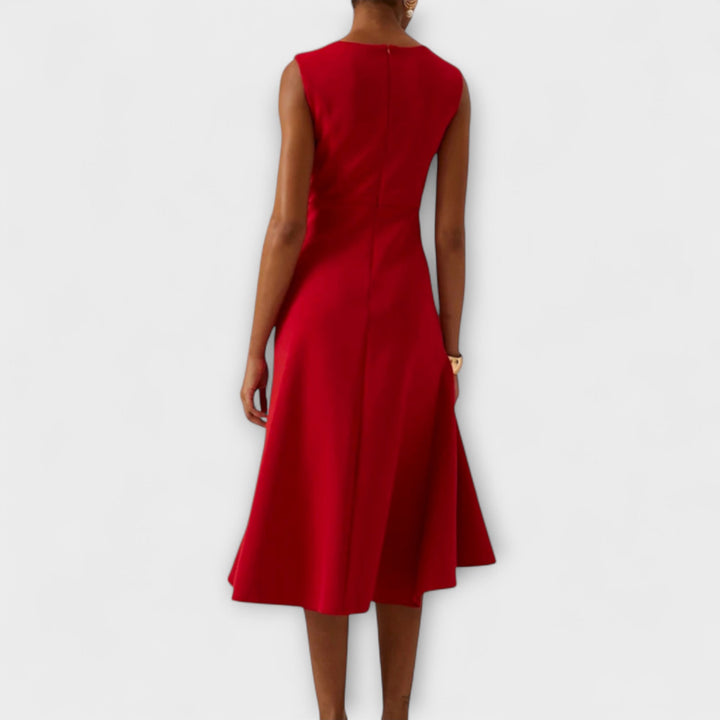 Emma | Women's Sleeveless Asymmetrical Midi Dress