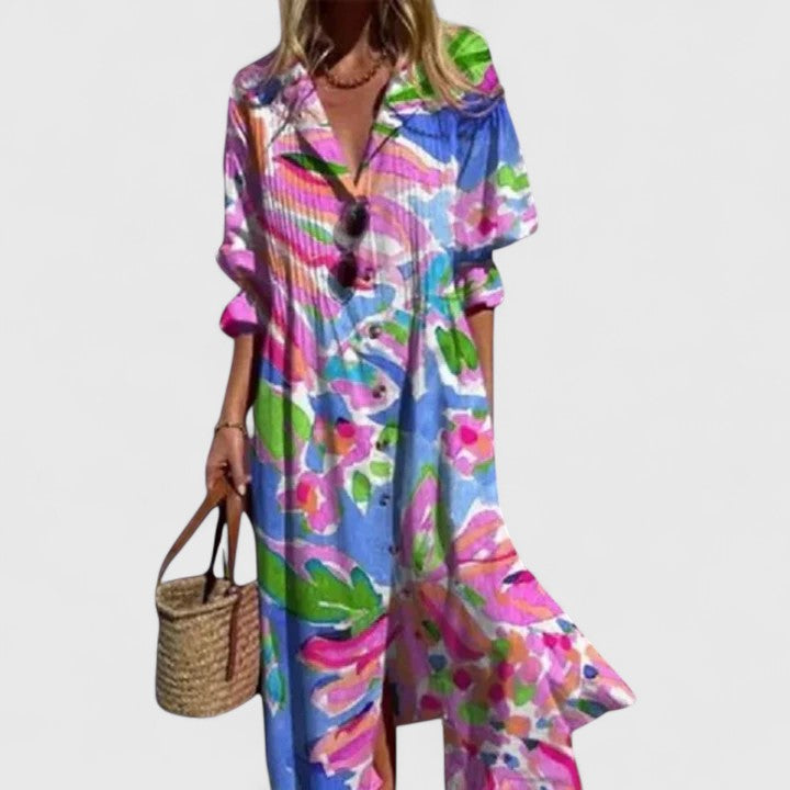 Aila | Women’s Summer Printed Boho Dress