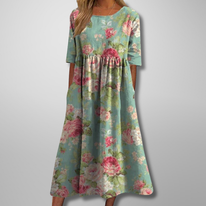 Ensley | Women’s Summer Floral Midi Dress