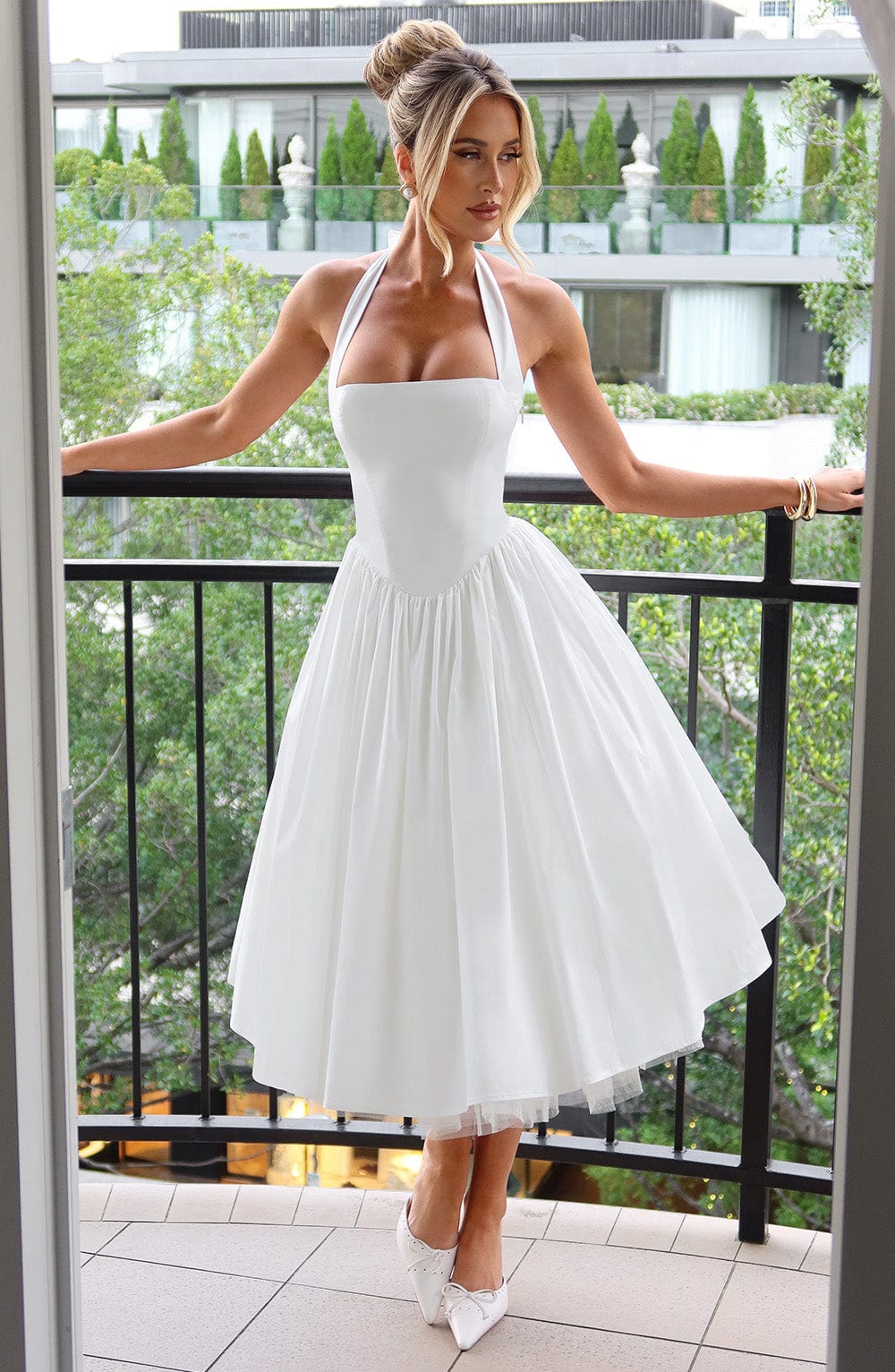 Sydney | Women's A-Line Midi Wedding Guest Dress