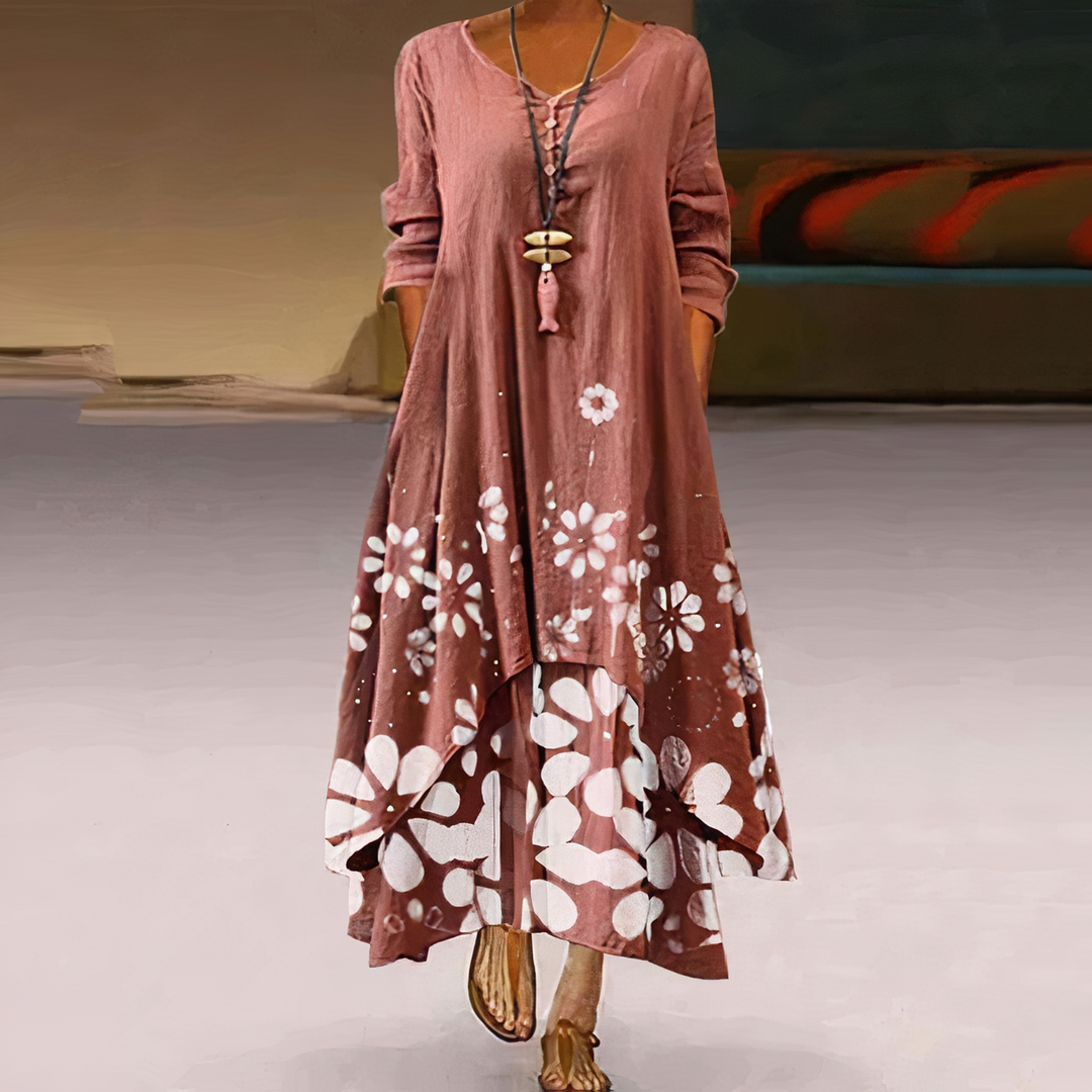 Grace | Women's Summer Floral Relaxed Fit Maxi Dress