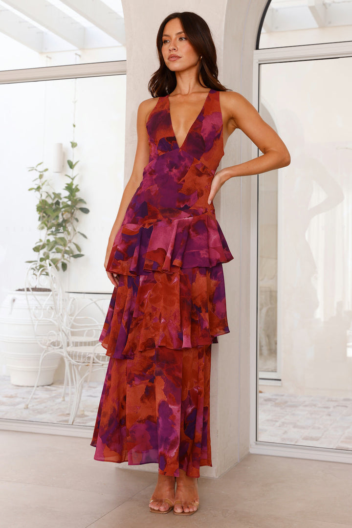 Callista | Women’s V-Neck Summer Maxi Dress