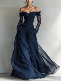 Isabella | Women's Elegant Off-Shoulder Maxi Dress