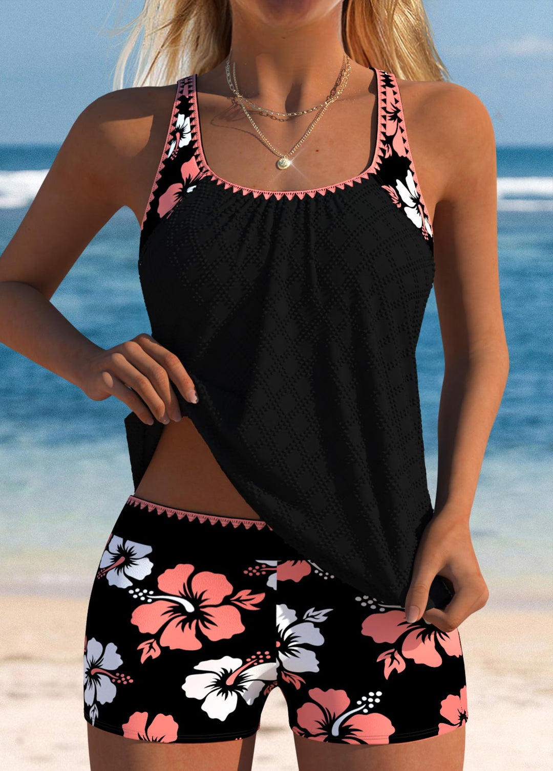 Audrey | Women's Beach Flowy Tankini Swimsuit
