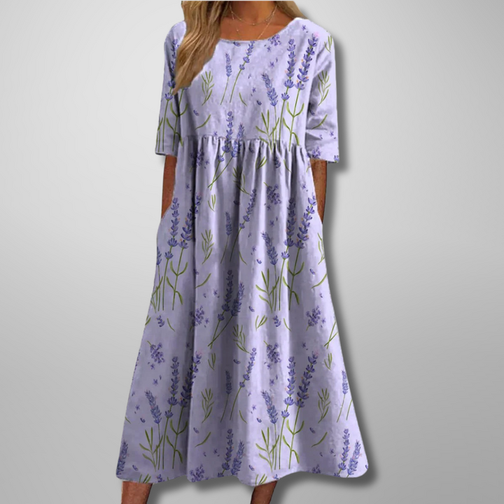 Ensley | Women’s Summer Floral Midi Dress