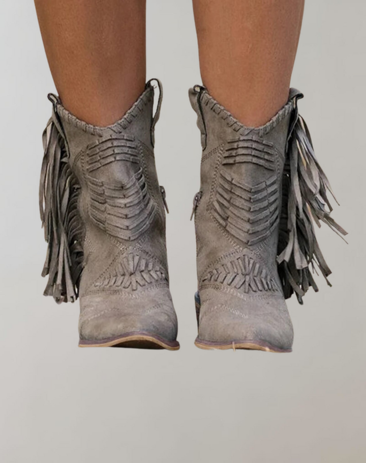 Evelina | Women’s Elegant Fringe Cowboy Boots