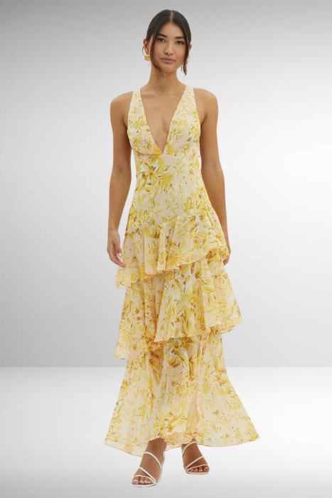 Callista | Women’s V-Neck Summer Maxi Dress