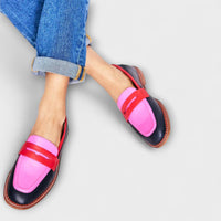 Kinsley | Women’s Elegant Colorblock Strap Loafers