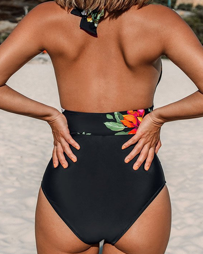 Melissa | Women's Floral Swimsuit with Tummy Coverage