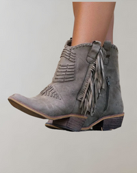 Evelina | Women’s Elegant Fringe Cowboy Boots