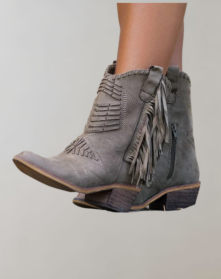 Evelina | Women’s Elegant Fringe Cowboy Boots