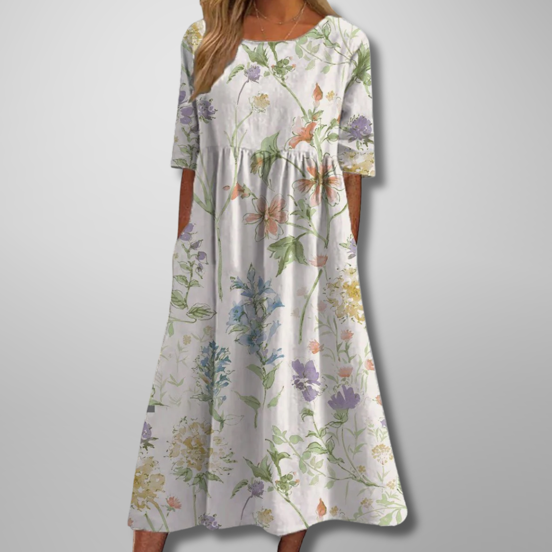 Ensley | Women’s Summer Floral Midi Dress