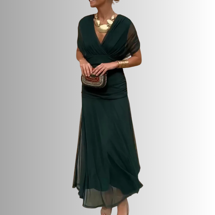 Galilea | Women’s Off-Shoulder Draped Maxi Dress