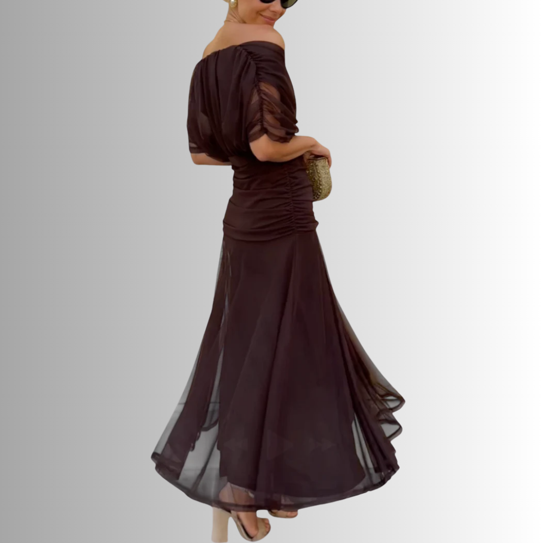Galilea | Women’s Off-Shoulder Draped Maxi Dress