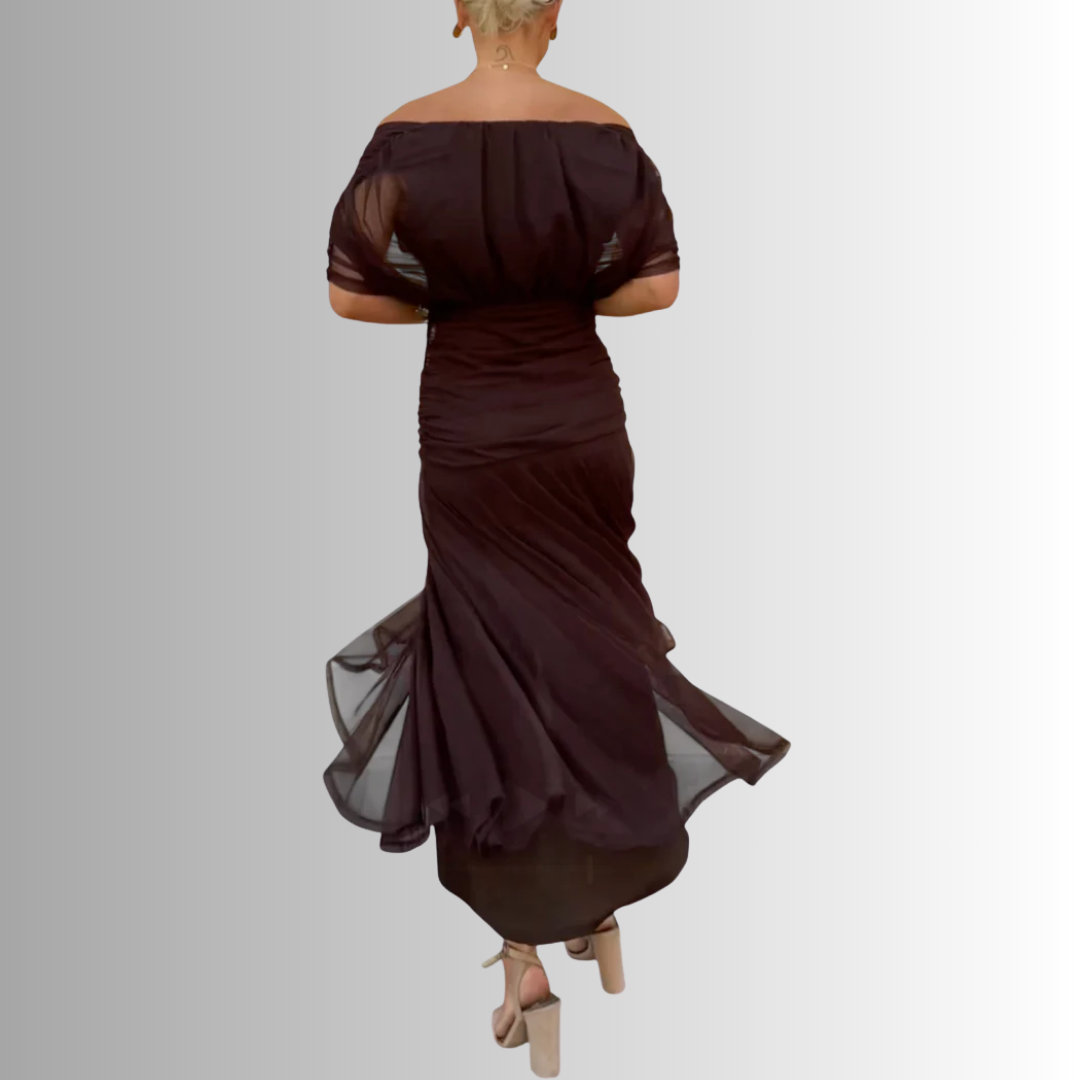 Galilea | Women’s Off-Shoulder Draped Maxi Dress