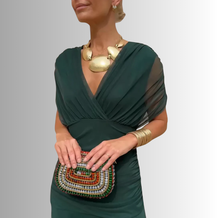 Galilea | Women’s Off-Shoulder Draped Maxi Dress
