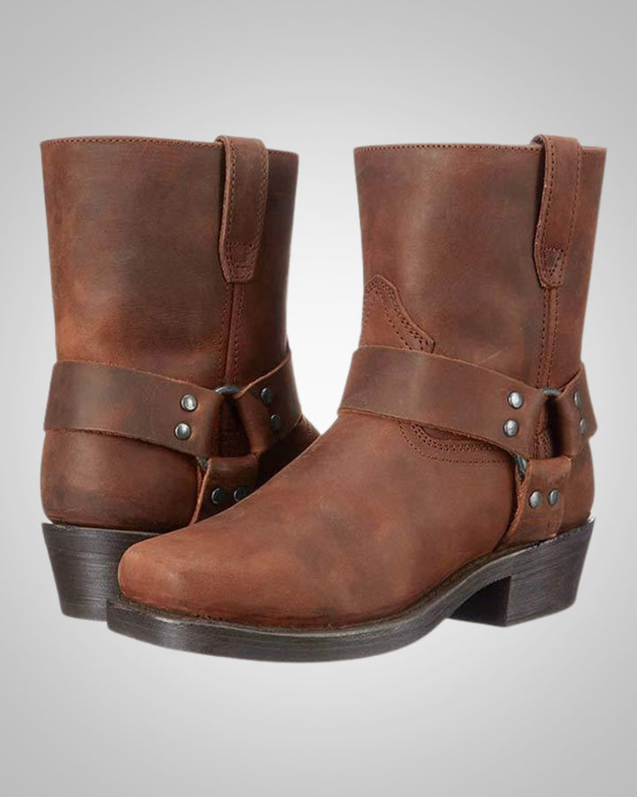 Mckenna | Women’s Buckle Strap Western Cowboy Boots