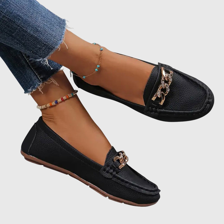 Drew | Women’s Textured Chain Summer Loafers