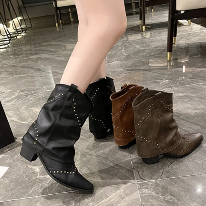 Rylee | Women’s Casual Studded Cowboy Boots