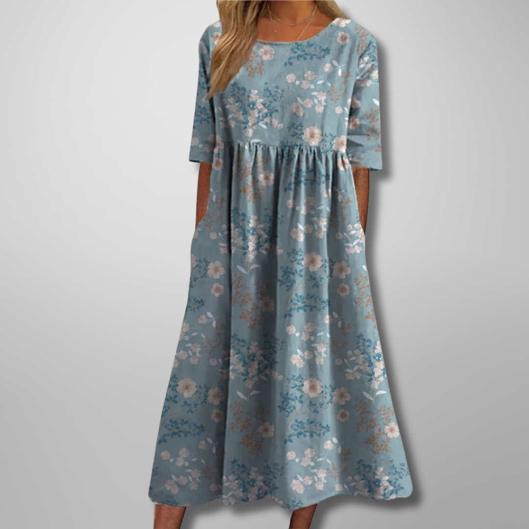 Ensley | Women’s Summer Floral Midi Dress